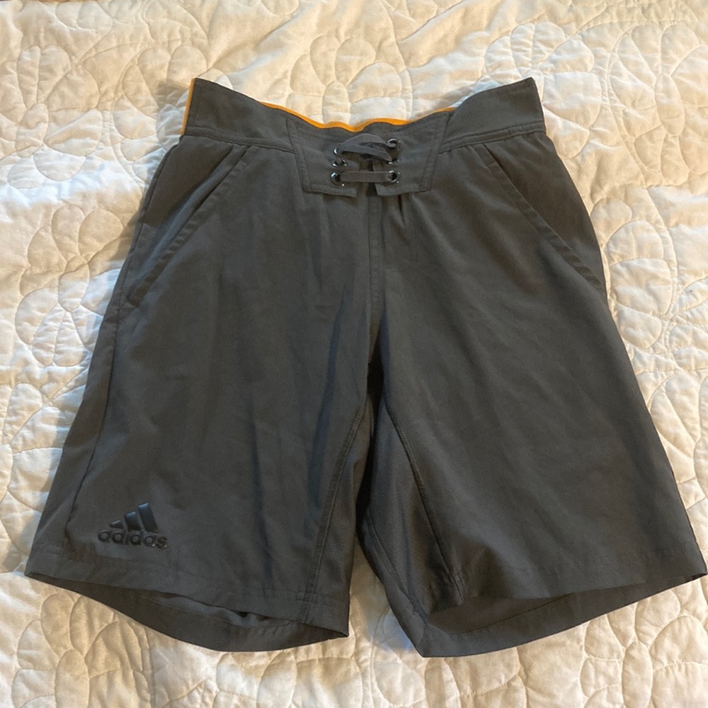 Adidas Adizero Climacool Grey and Orange Shorts Size Small